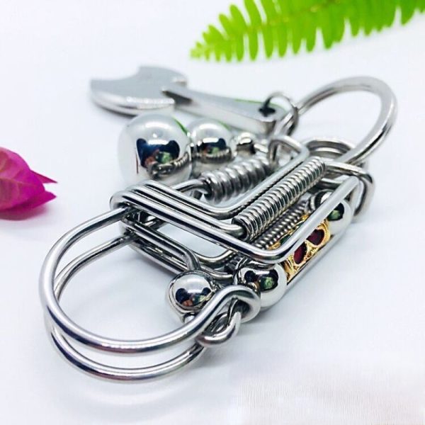 Handcrafted Stainless Steel Bird Keychain