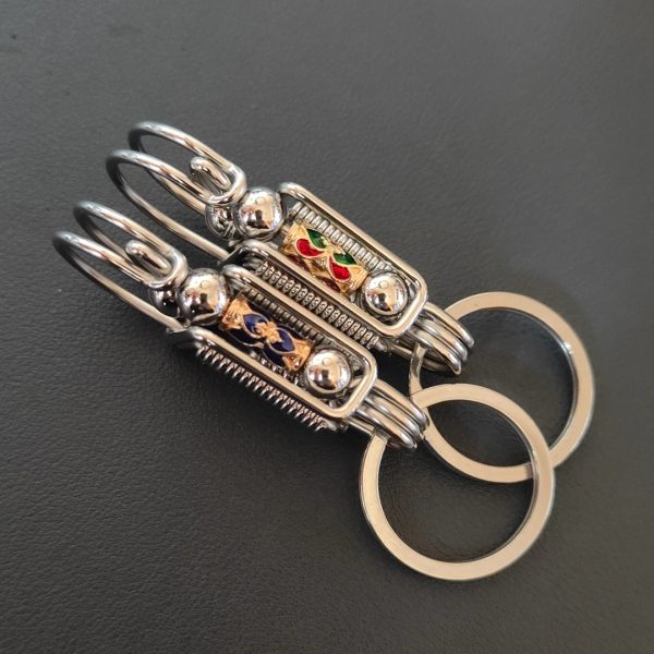 Handcrafted Stainless Steel Bird Keychain